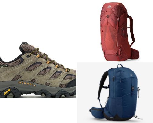 Hiking essentials! cover photo collage
