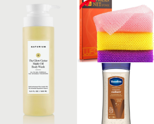 Soft/glowing skin must haves cover photo collage