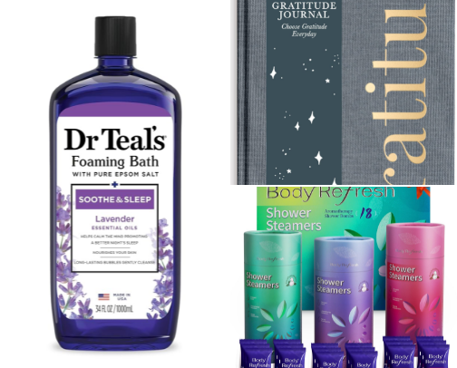 The Ultimate Self-Care Kit for Exhausted Moms cover photo collage