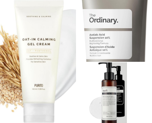 everything i use for hormonal acne cover photo collage