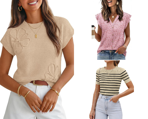 7 Summer Amazon Work Tops That Make You Look Put‑Together cover photo collage