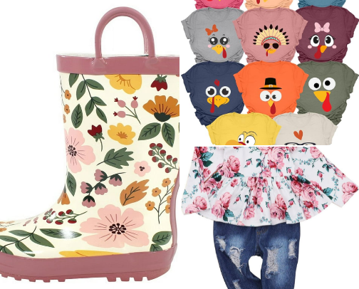 Kids clothing and shoes we love from Amazon cover photo collage