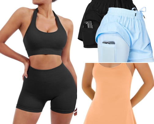 Top Women's Workout Essentials: Activewear Favorites You’ll Love. cover photo collage