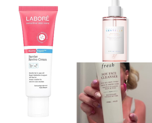 The Ultimate Gentle Basic Skincare Guide for Sensitive Skin cover photo collage
