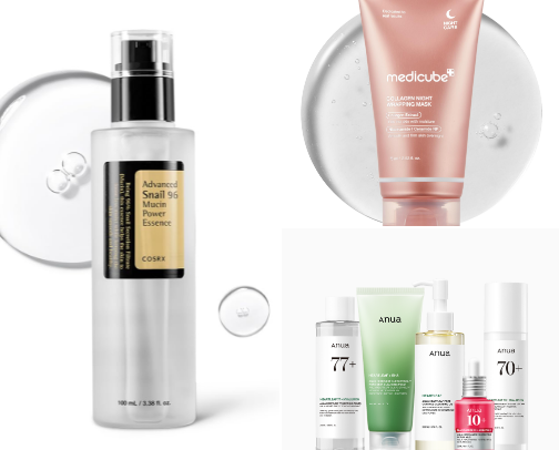 My repurchased skincare cover photo collage