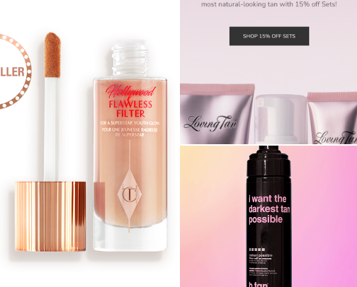 Glowing and Tan ☀️ cover photo collage