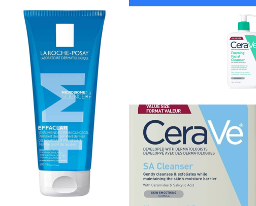 Best cleansers for different skin types cover photo collage