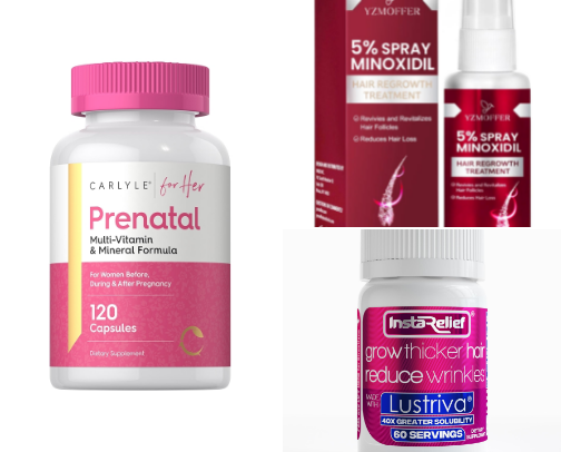 Affordable routine for hair loss cover photo collage