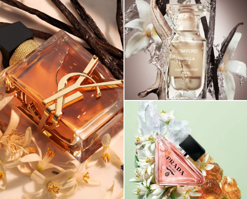 Breathtaking perfumes 🥥🌸 cover photo collage