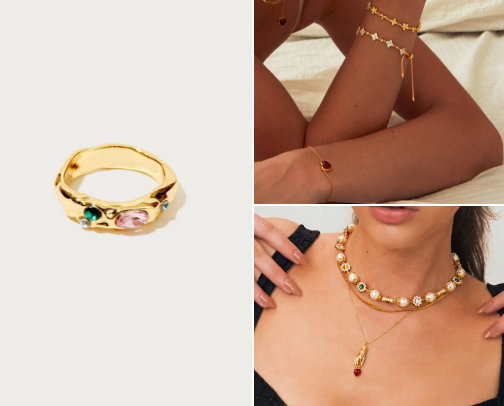Gold Jewelry Girlies✨ cover photo collage