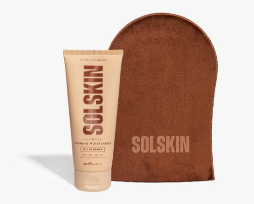 Best gradual tan for a natural glowy look ✨ cover photo collage