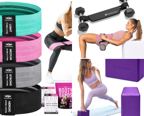 Best Women's Gym Equipment for Home Workouts & Glute Training cover photo collage