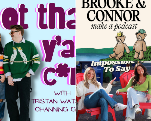 Best Comedy Podcasts for Young Adults cover photo collage