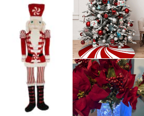 My candy cane Christmas decor cover photo collage