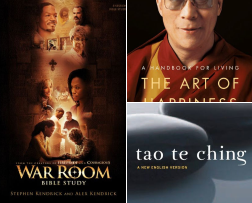 Spiritual go-to books cover photo collage