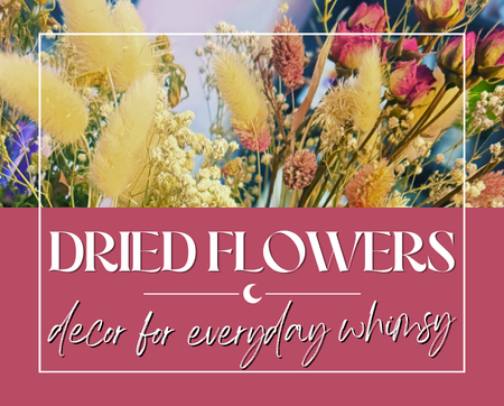 Dried Flower Decor cover photo collage
