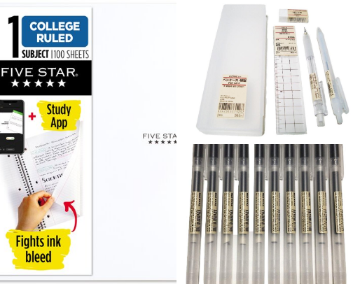 School essentials cover photo collage