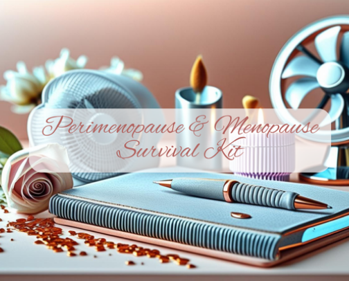 Peri/Menopause Survival Kit cover photo collage