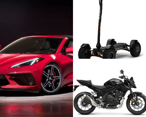 Cars ebike cover photo collage