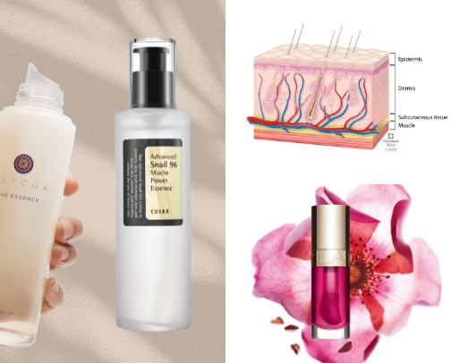 skincare cover photo collage