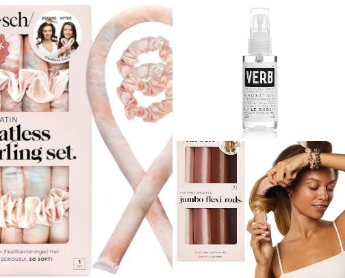 For The Best Heatless Curls cover photo collage