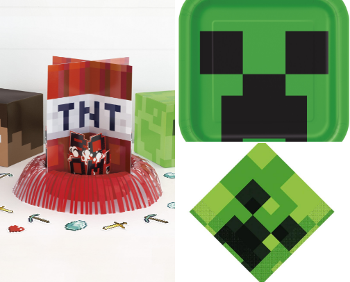 It’s a Minecraft Party cover photo collage