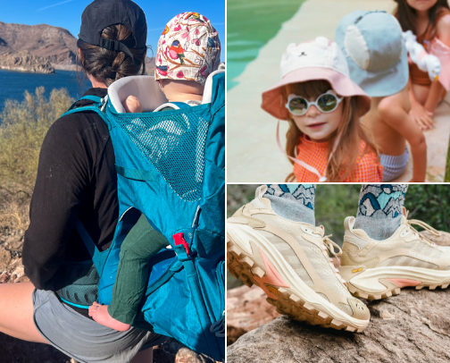 Hiking with 1yo baby cover photo collage