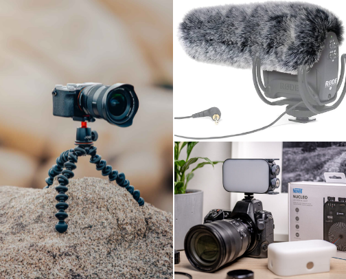 Essential Beginner Content Creator Tech and Gear to Start Filming Today cover photo collage