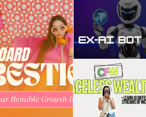 Online Business Tools, Digital Products, & Education to Grow & Monetize Faster cover photo collage