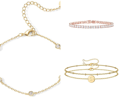 Bracelet & Necklace Stacking Ideas: Delicate vs. Chunky Looks cover photo collage