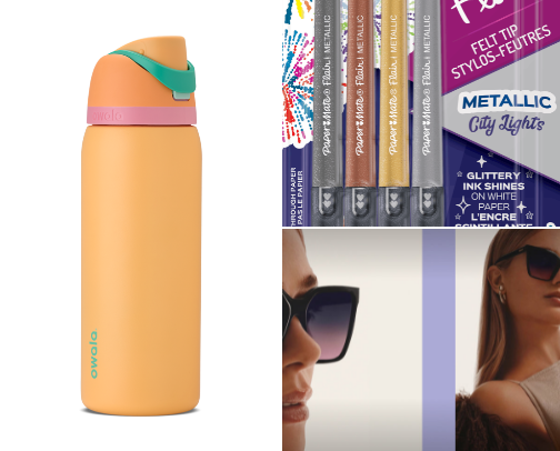 My work/school on the go go-tos cover photo collage