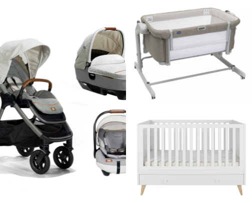 Preparare la casa in vista di un bebè, attrezzatura e elettrodomestici cover photo collage