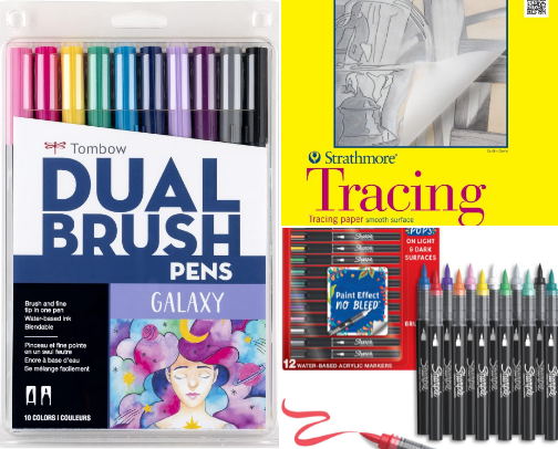 Brush Pen Calligraphy Must-Haves cover photo collage