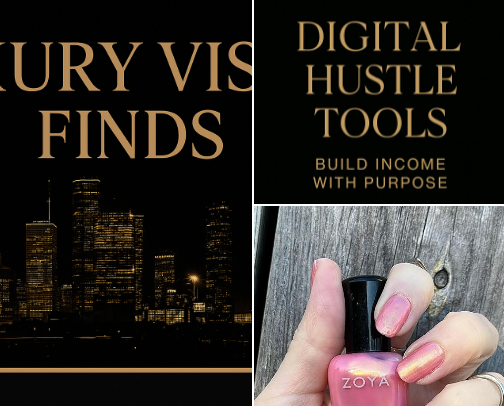 Luxury Vision Finds cover photo collage