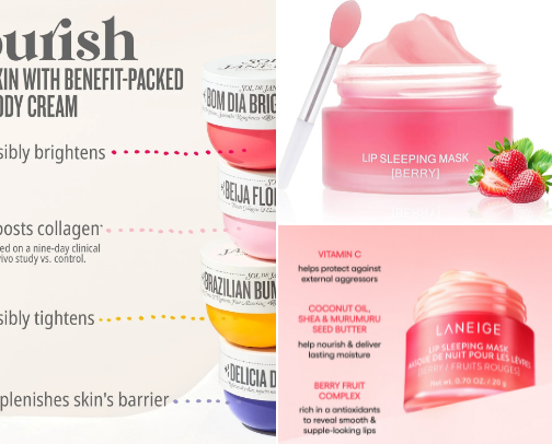 Skincare cover photo collage