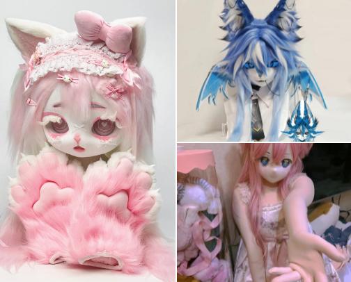 etsy underground: kigurumi and other masks/accessories for the nonhumans/outsiders cover photo collage