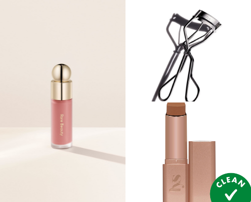 Makeup products cover photo collage