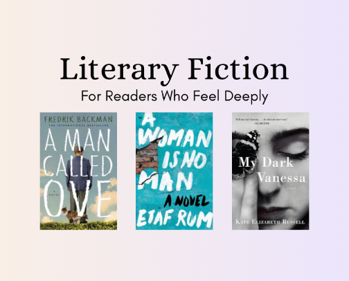 Literary Fiction for Readers Who Feel Deeply cover photo collage