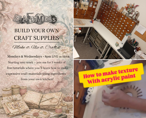 CraftyMess presents: Build Your Own Craft Supplies  
Make it. Use it. Craft it. cover photo collage