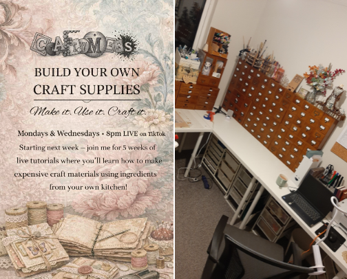 CraftyMess presents: Build Your Own Craft Supplies  
Make it. Use it. Craft it. cover photo collage