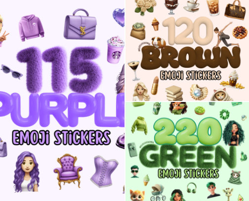Cute Stickers for Every Mood cover photo collage