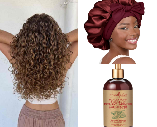 WAVY/CURLY HAIR PRODUCTS| on a budget👩🏽‍🦱✨🙌🏽🧴🚿 cover photo collage