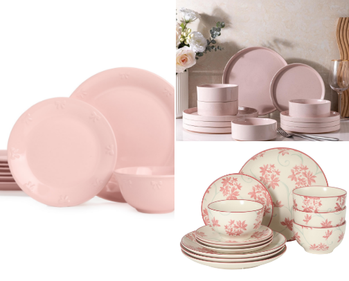 Cute Plates & Bowls Set – Aesthetic Kitchen Must-Haves 💖 cover photo collage
