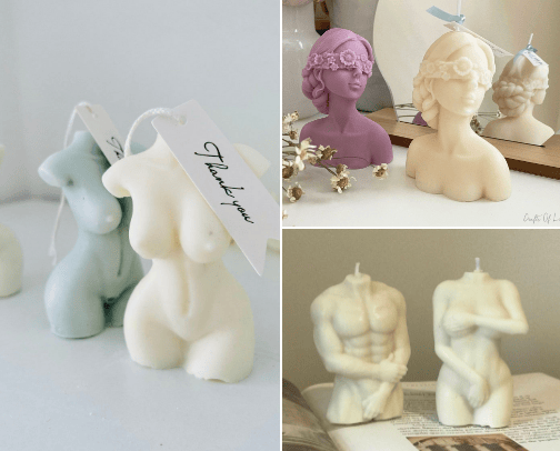 Scented candles & decoration🌷 cover photo collage