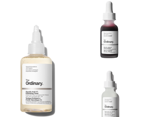My favorite The Ordinary products cover photo collage