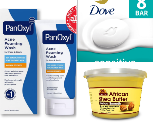 My favorite hygiene products cover photo collage