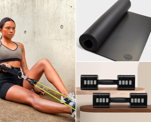 Simple Fitness Gear for Home or Uni Gym cover photo collage