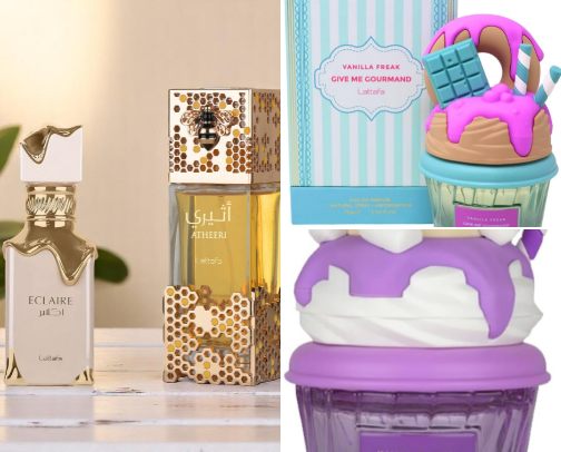 Lattaffa parfume cover photo collage