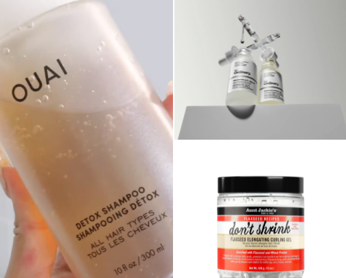 Hair product cover photo collage