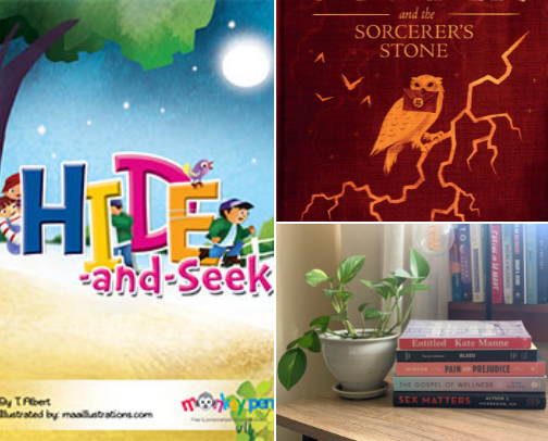 Books cover photo collage